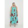 Female dress, size 64, turquoise color