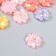 Decor for creativity plastic "Flower from hearts" mix d = 1.8 cm