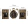 Wall -wall clocks for the kitchen "Sangino", silent, 26.5x24 cm, black with gold, aa