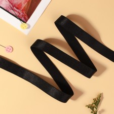 Glaps for straps, shiny, 15 mm, 10 ± 0.5 m, black color