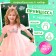 Carnival set "Stylish Princess": Rain, Pink dress with a crown, height 98 cm