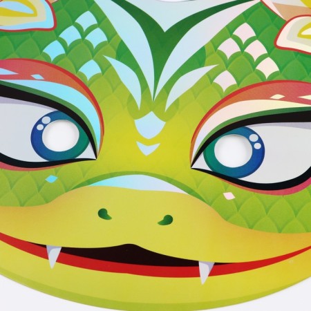 Mask Carnival New Year's “Milashka” for the New Year, holography, 26.3 x 18.8 cm-3