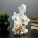 Pigger "Elephant with Money" White-gold, 15x13x26cm