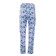Female trousers with print, blue color, size 54