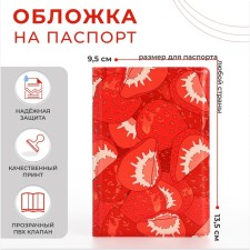 Cover for passport, red color