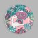 A disposable paper plate "Happy Birthday!" dinosaurus, set 6 pcs, 18 cm