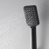 Shower watering can Wasserkraft A130, 3 modes, ABS plastic, black