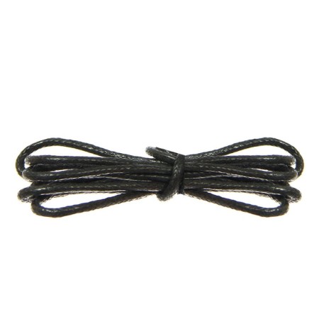 Shoes for shoes, steam, round, wax, d = 3 mm, 75 cm, black color-3