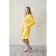 Female robe, shalka+kant, size 44, lemon, waffle