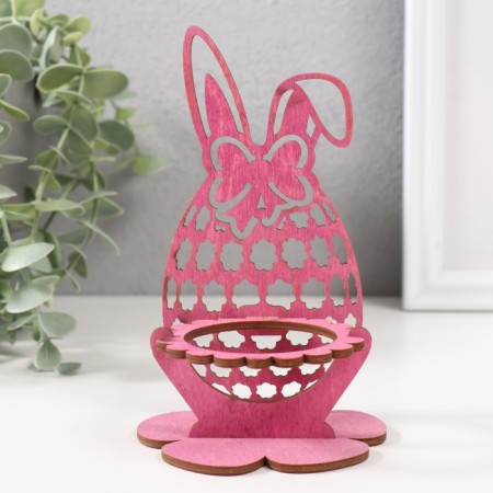 Standing for the egg "Bunny" 8.5x8.5x14.5 cm (set 4 parts) bright lilac-1