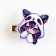 Hair hair clip twisting "Cutie Chibi", 3 x 3 cm