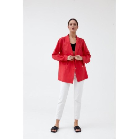 Jacket Women's Double -breasted Mist p. 42, coral-6