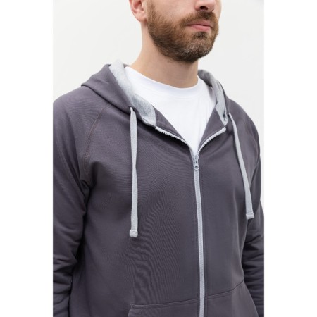 Male sweatshirt, size 44, dark gray color-7