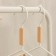 Shoulders - clothes hanger with reinforced shoulders Ladoom Laconique, 42 × 24 × 3.2 cm, white color