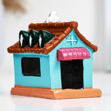 Фигурка "Домик Кафе мроженое" 7х4х7см