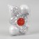 Set of balls plastic D-6 cm, 6 pcs "Winter Valley" silver