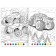 A set of coloring in numbers “for boys”, 4 pcs., 16 pp.