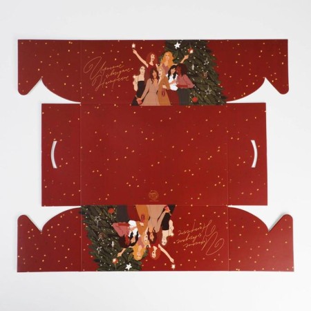 Girls cupcake box, 23 x 16 x 10 cm, new year-3