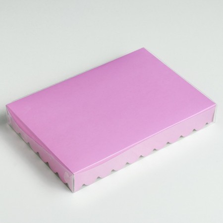 Box for cookies, lilac, 22 x 15 x 3 cm-1