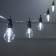 Girlyanda "Bels Light" 5 m with nozzles "light bulbs", IP44, UMS, dark thread, 10 LED, white glow, 220 V