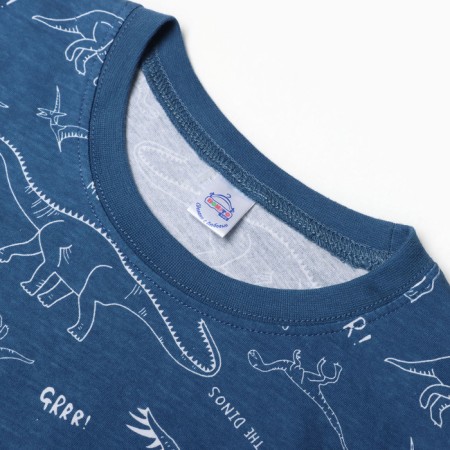 Pajamas for boys, jeans color, height 128 cm-1