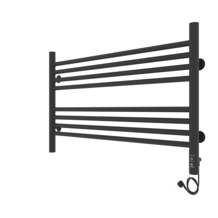 Towel electric heated Laris Olivia Chkch8, 800x500 mm, 8 crossbars, right, black-6