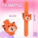 Needle on the Tiger bracelet, 23 × 6.5 cm, color orange color