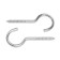 Bourup-half-brood, tundra, white zinc, 6x110 mm, 10 pcs