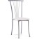 Grigori Metal Metal/Ecokozha, gray/white 40x50x93 cm stool