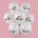 Shar Latex 12 "My berry", white, pastel, 2-sided, set 25 pcs., Mix