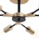 Victoria chandelier 6x60W E27 gold+black 67x67x19cm SVK