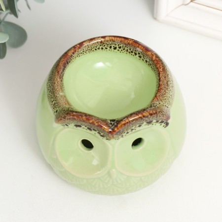 Aroma lamp ceramics "Council" Shamot Mix 8.8x8.8x8 cm-4