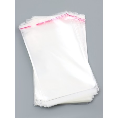 BOPP package with sticky tape, 11x16+3cm