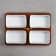 Menzhitsa "Ocean", 4 pcs: 350 ml, wooden base, porcelain, Iran