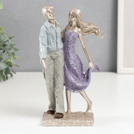 Polystone souvenir "Lovers on a walk" 21x11x6.3 cm