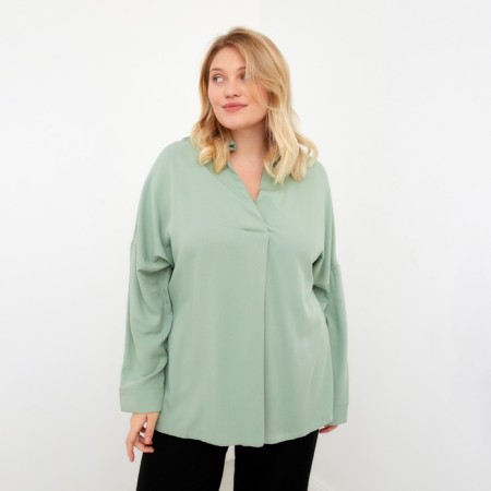 Women's shirt MIST PLUS-SIZE, R.56, Green-1