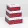A set of boxes 3 in 1 15.5x15.5x7.5 - 18x18x8.5 - 20x20x9.5 cm.