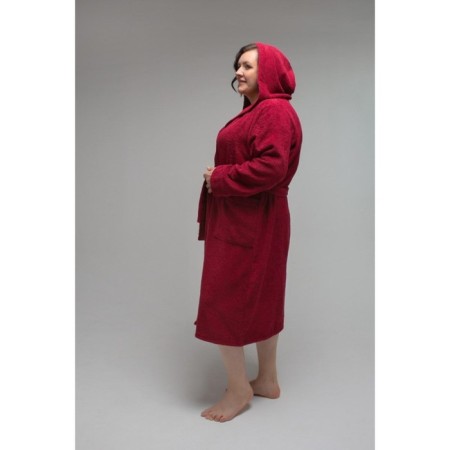 Frequencies Tainted Hood with a hood, size 60-62, burgundy color-1