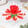 Candle for the cake musical "Tulip", spinning, red, 14.5 × 6 cm