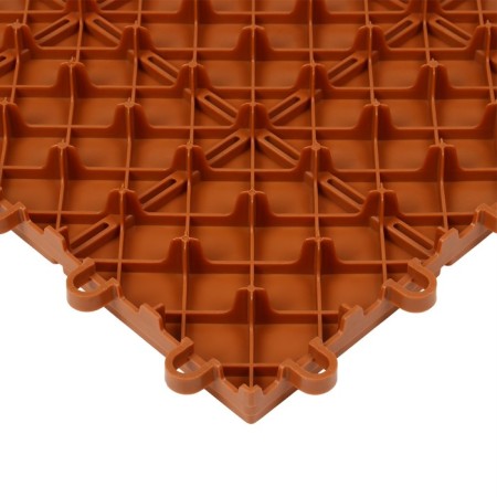 Modular coating, 30 × 30 cm, plastic, terracotta, 1 pc.-3