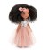 Soft doll "Tina in a pink dress with sequins", 32 cm