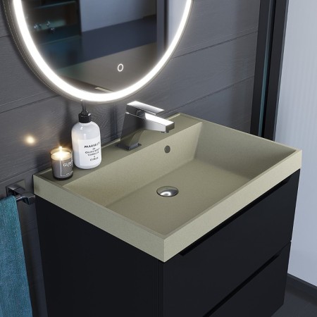 Sink uperwood Classic Quartz 60 cm, quartz, beige matte, dessert-3
