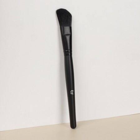 Premium makeup brush, beveled, 18 (+/- 1) cm, black color-2