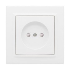 EKF ERR10-022-100 BASIC, SP, 1 socket without grounding, white color