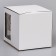 Box for cake 2 windows, with handles, white, 26 x 26 x 30 cm