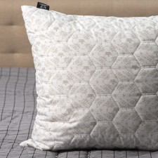 Bamboo pillow+latex 68x68cm, high, bamboo. fiber/natures. Latex, TIK, PE100%