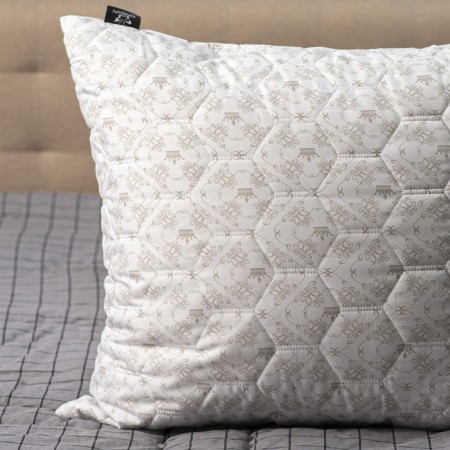 Bamboo pillow+latex 68x68cm, high, bamboo. fiber/natures. Latex, TIK, PE100%