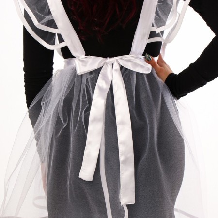 Carnival set "Beautiful graduate": apron river. 40–48, bows 2 pcs., Golf-9