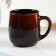 Mug "Form" 0.3l / 9x9.5cm, poppy on black