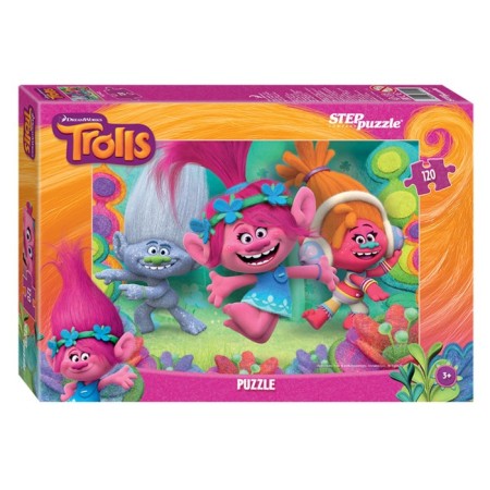 Trolls puzzles, 120 elements, mix-3